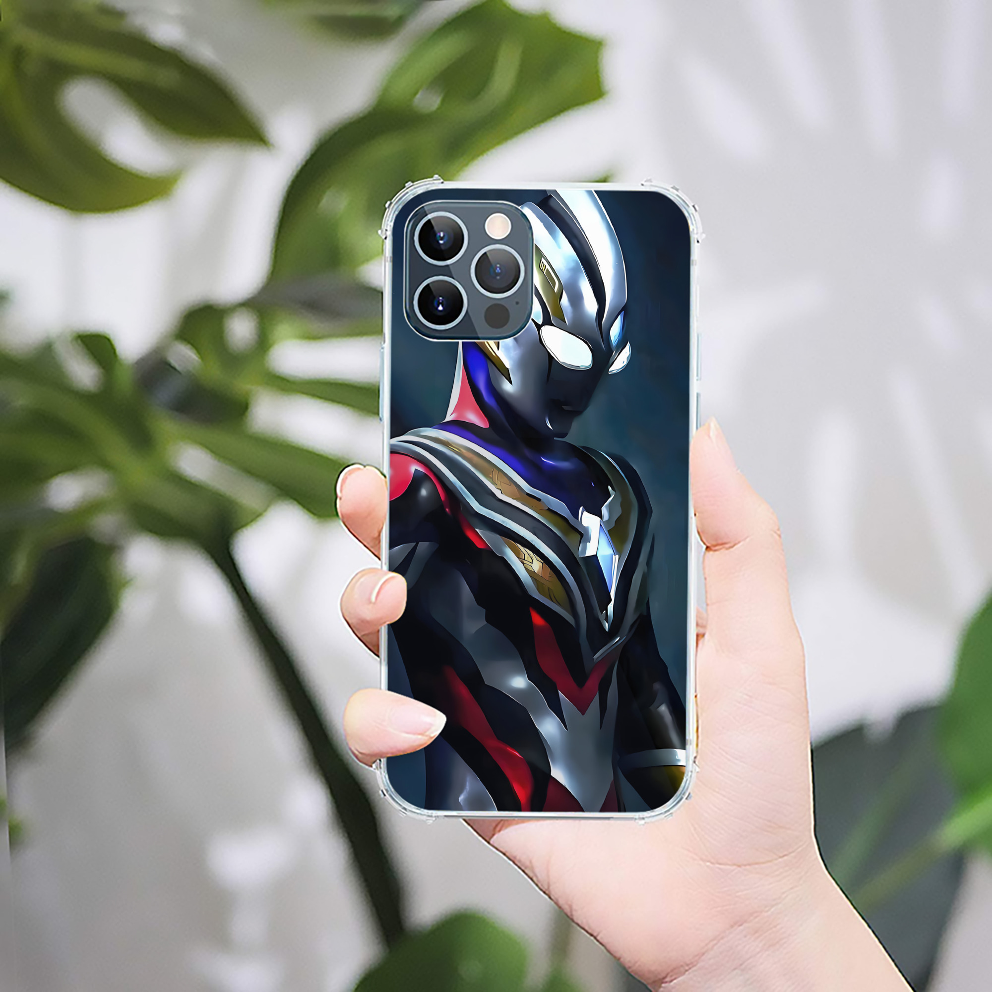 （画像用） ウルトラマン Ultraman 【iPhone 12シリーズ対応】透明スマホケース（クリアソフトケース）